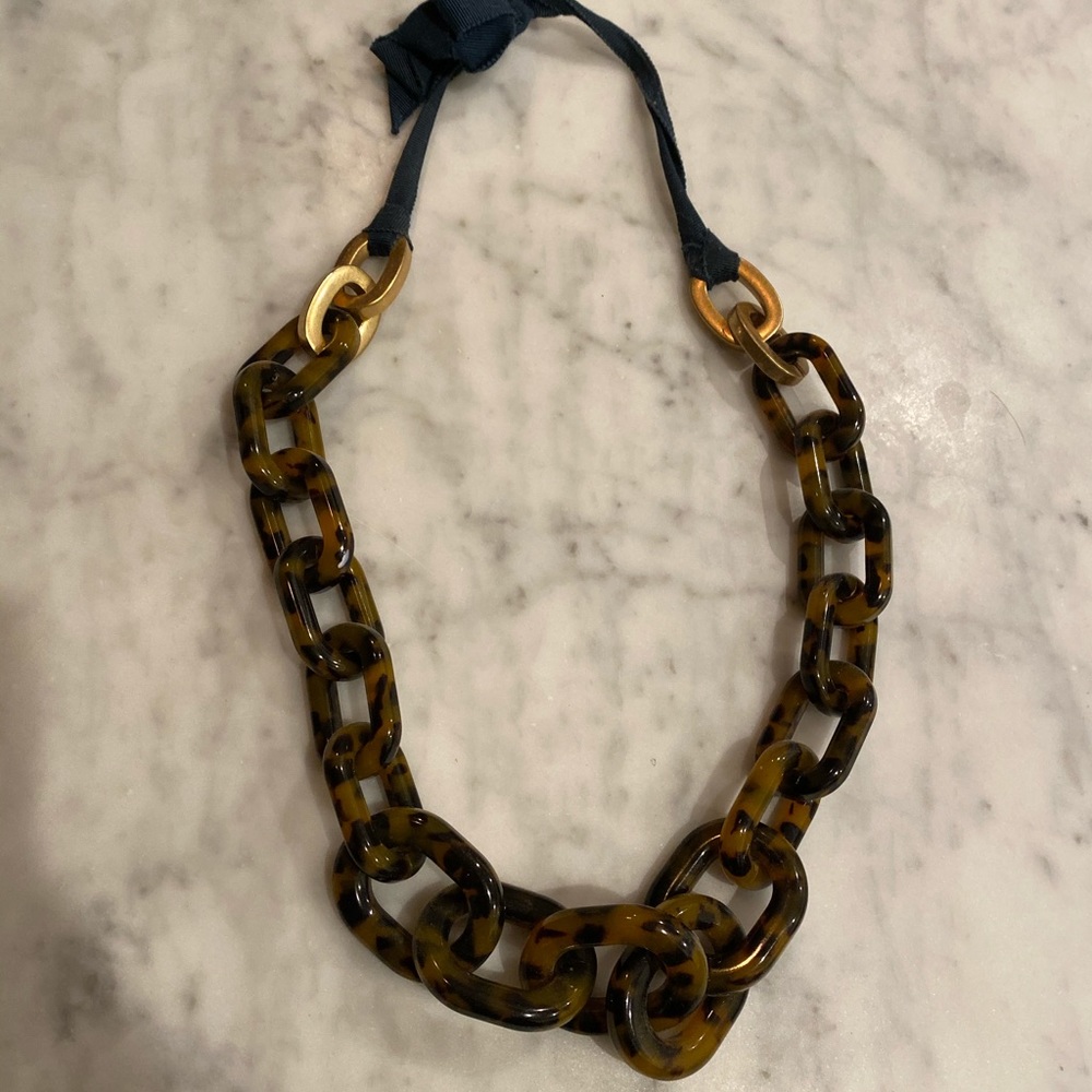 JCrew adjustable tortoise necklace!